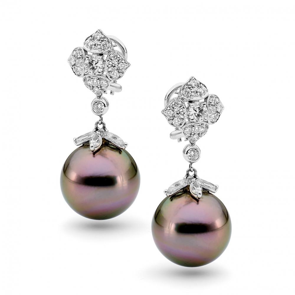 Pearl And Diamond Earrings - Made in Sydney | Aquarian Pearls