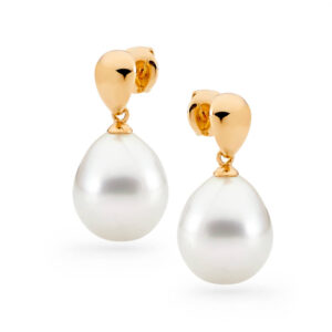 18ct Rose Gold South Sea Pearl Drop Earrings