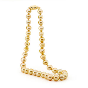 light gold baroque pearl necklace
