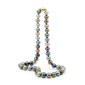 Multi Colour Tahitian Round Pearl Necklace