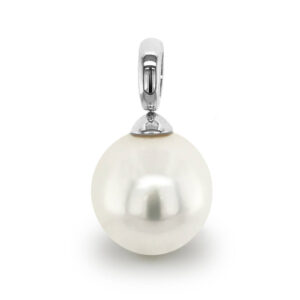 13mm South Sea Pearl with Fixed 18 carat White Golden Pendant Top