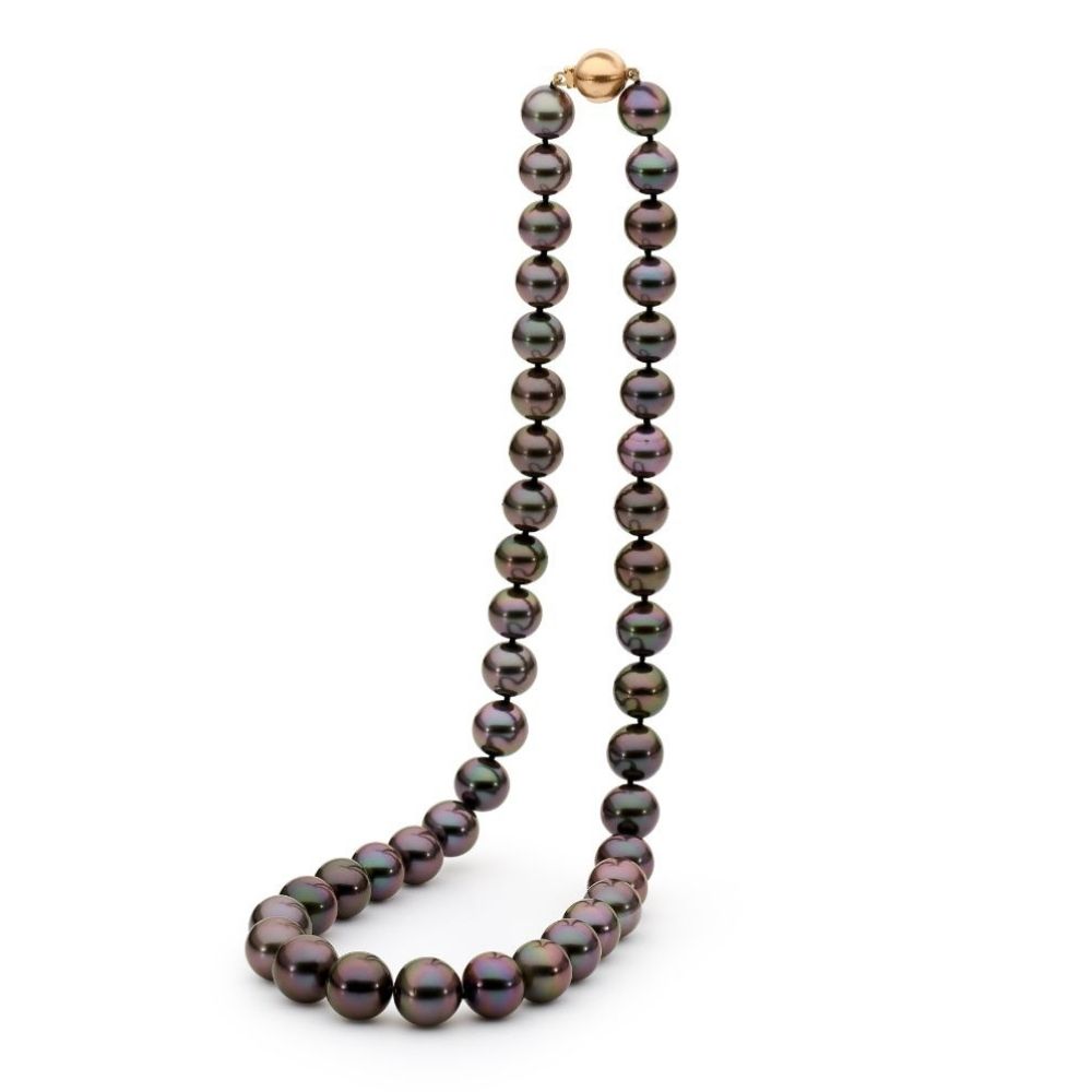 Single Floating Tahitian Black Pearls 9-10mm Pendant Necklace – myseapearl