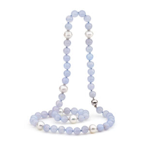 Chalcedony & South Sea Pearl Necklace