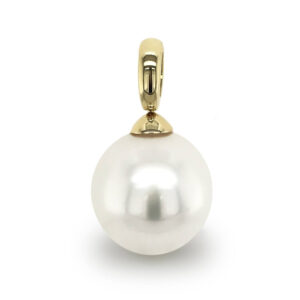 13mm South Sea Pearl with Fixed 18 carat Yellow Gold Pendant Top
