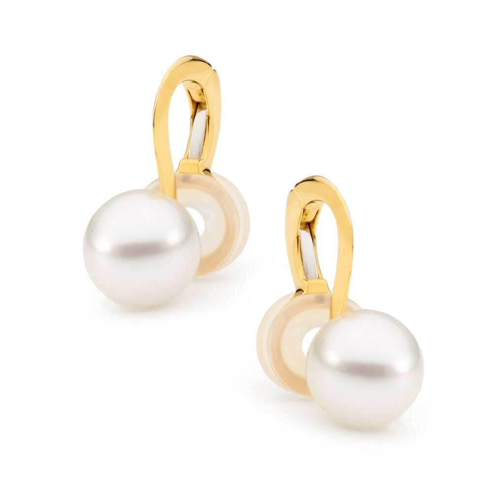 Clip-on White Pearl Earrings - Aquarian Pearls