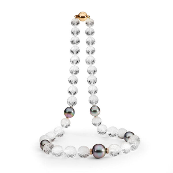 Crystal Quartz & Tahitian Pearl Necklace