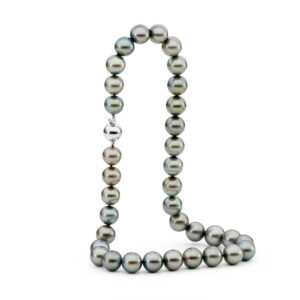 Tahitian Pearl Necklace 11-13mm Blue Green Colour