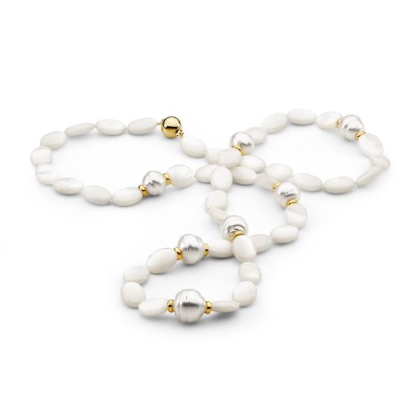 Mother of Pearl & South Sea Pearl Necklace