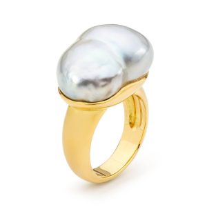 15-21mm Baroque Pearl Ring