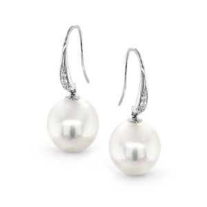 Australian South Sea Pearl Drop Earrings  Stelios Jewellers