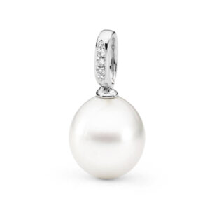 Australian South Sea Pearl with diamonds and white gold